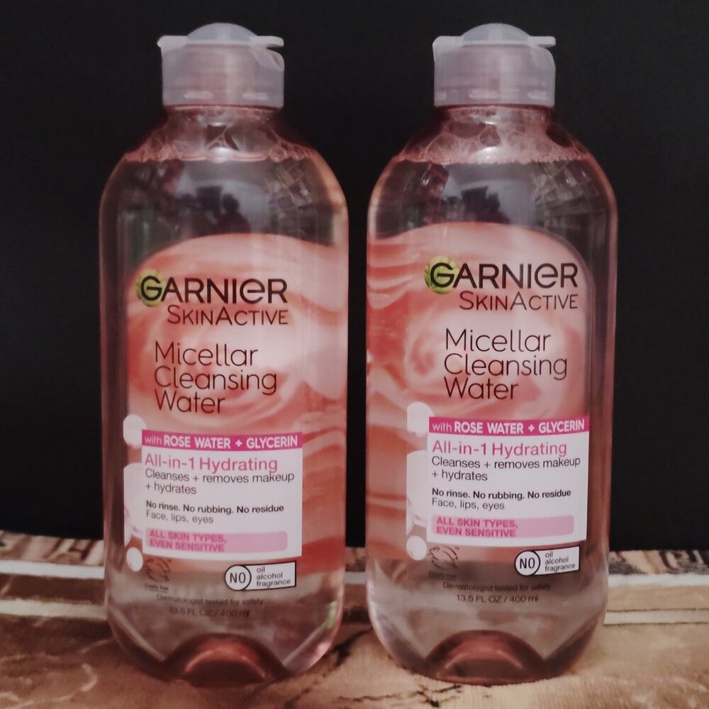 2 Garnier SkinActive Water Rose Micellar Cleansing Water - 13.5 fl oz each